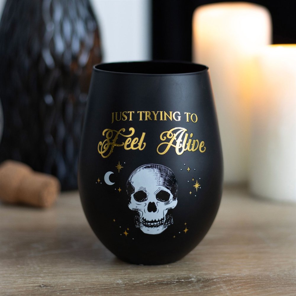Something Different - Trying to Feel Alive Stemless verre de vin - Noir